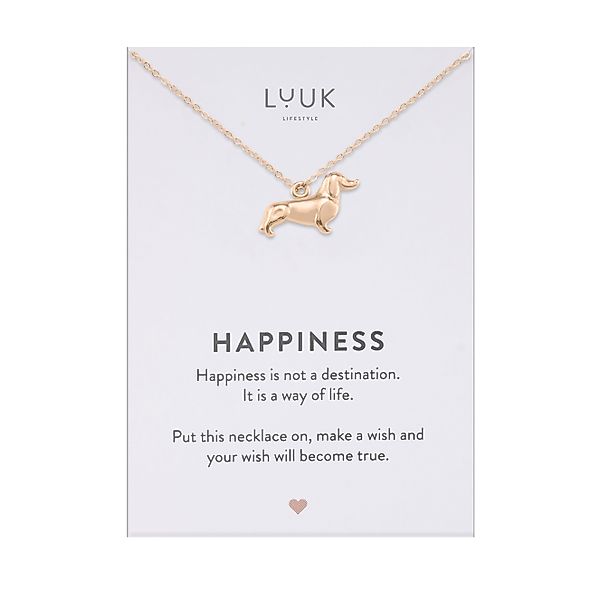 LUUK LIFESTYLE Kette mit Anhänger Dackel, günstig online kaufen