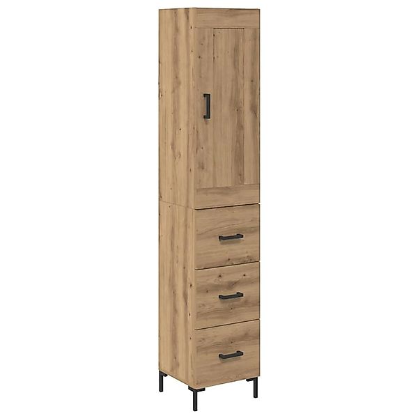vidaXL Highboard Artisan-Eiche 34,5 x 34 x 180 cm Holzwerkstoff 3415834 günstig online kaufen