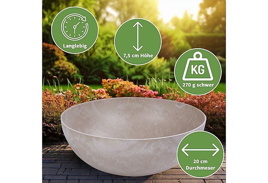 matches21 HOME & HOBBY Blumentopf Runde bauchige 20 cm Pflanzschale für dra günstig online kaufen