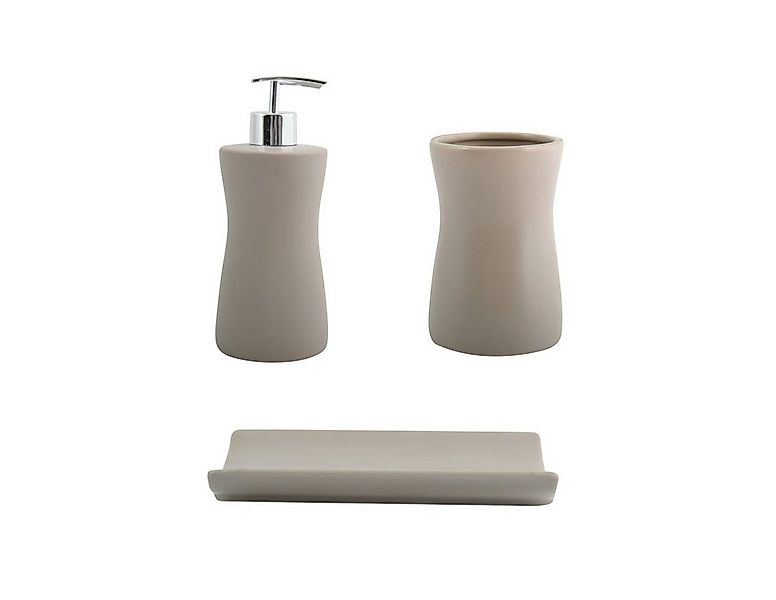 MSV Badaccessoires-Sets PALMA, Zubehör-Set, Keramik, 3 tlg., elegante Matt- günstig online kaufen