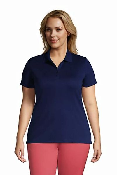 Supima-Poloshirt in großen Größen, Damen, Größe: 52-54 Plusgrößen, Blau, Ba günstig online kaufen