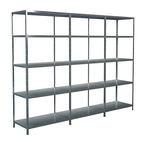 Schulte Steck-Grund- und 2 x Anbauregale 200 cm x 280 cm x 50 cm Verzinkt günstig online kaufen