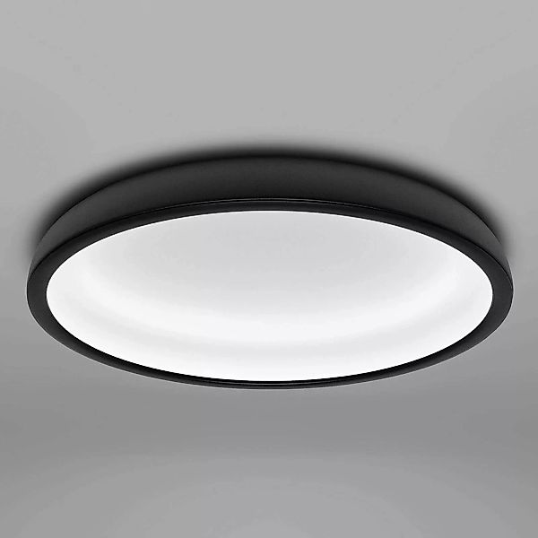 LED-Deckenleuchte Reflexio, Ø 46cm, schwarz günstig online kaufen