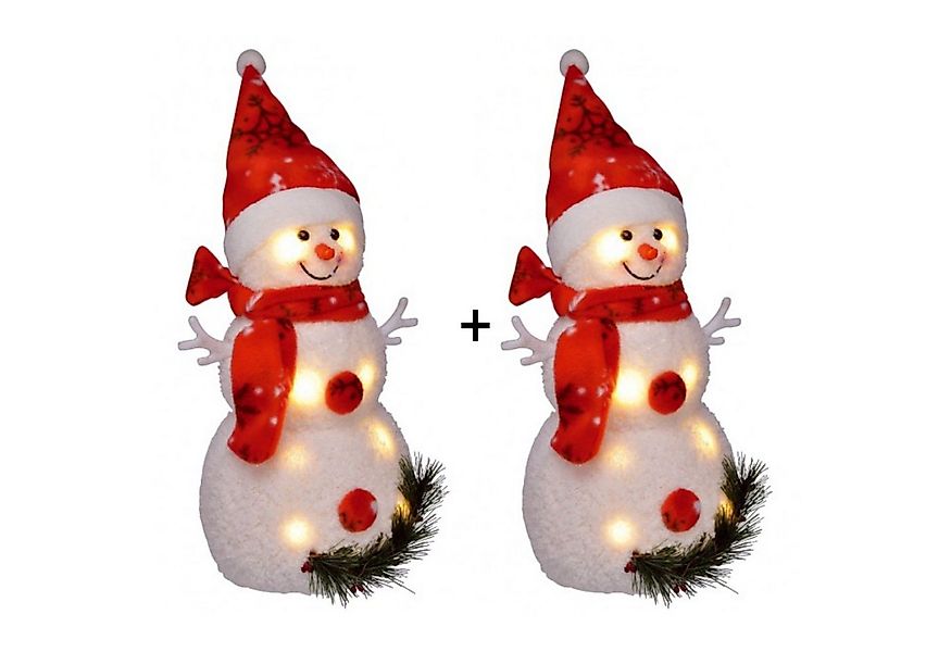 Gravidus LED-Dekofigur 2er LED Schneemann Beleuchtet Weihnachten günstig online kaufen