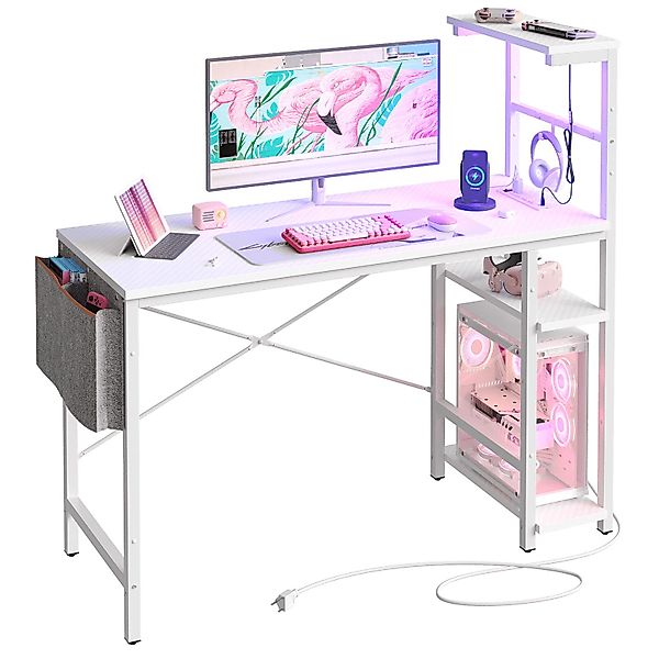 Bestier Computertisch Gamingtisch, Computertisch mit LED günstig online kaufen