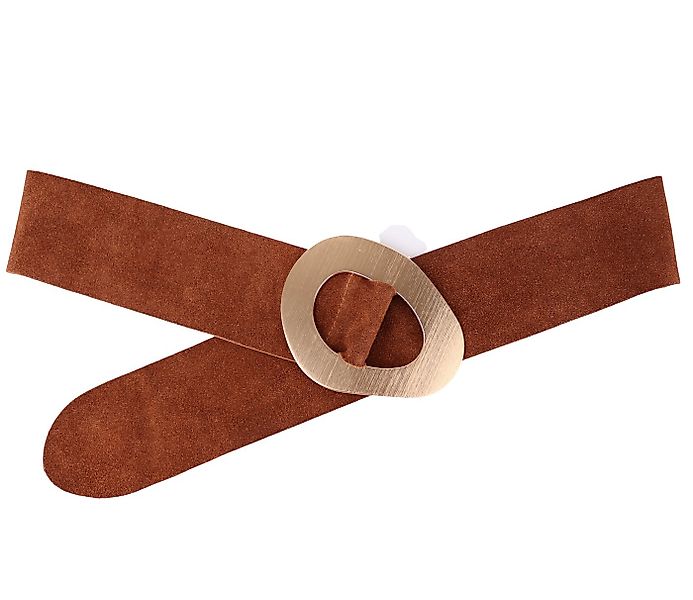 MIRROSI Taillengürtel aus Echtleder Große Schnalle mit breitem Bund (7cm Br günstig online kaufen