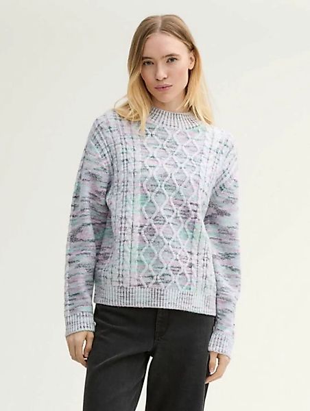 TOM TAILOR Denim Strickpullover Pullover mit Zopfstrickmuster günstig online kaufen