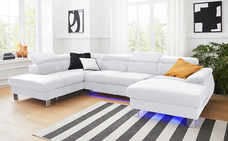 COTTA Polstergarnitur "Komaris U-Form, B: 320 bzw. 100 cm (Set: Wohnlandsch günstig online kaufen