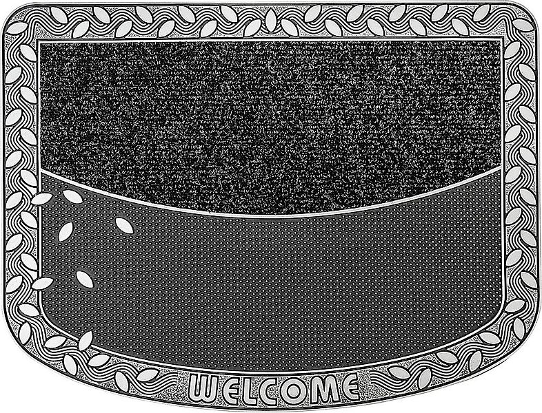 Home2Fashion Fußmatte »TC Clean Leaves«, rechteckig, 8 mm Höhe, Schmutzfang günstig online kaufen