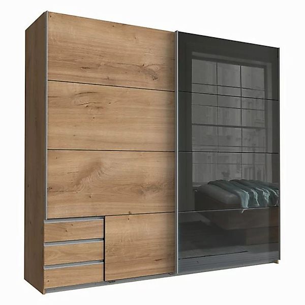 Lomadox Schwebetürenschrank VIESTE-43 Kleiderschrank, 225cm breit, mit Schu günstig online kaufen