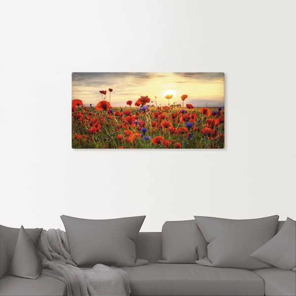 Artland Wandbild »Mohnblumen« 1 Stk. tlg. als Alubild, Outdoorbild, Leinwan günstig online kaufen