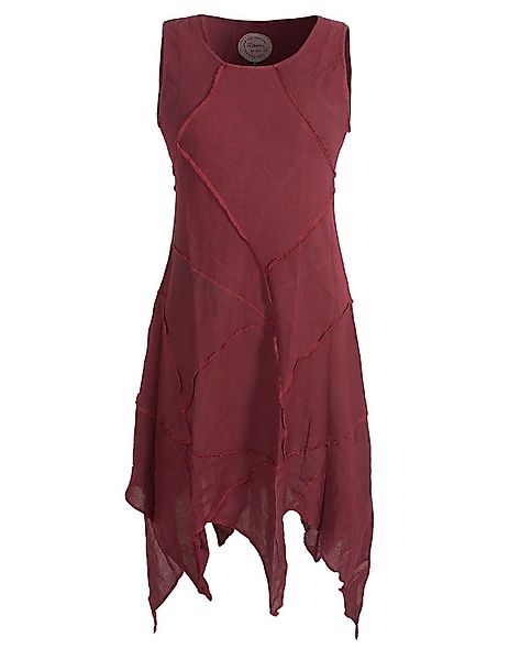 Vishes Zipfelkleid Armloses einfarbiges Patchwork Zipfelkleid günstig online kaufen