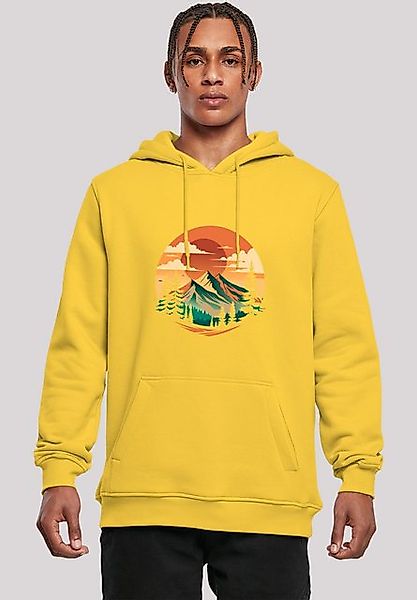 F4NT4STIC Kapuzenpullover Sonnenuntergang Berglandschaft Premium Qualität günstig online kaufen