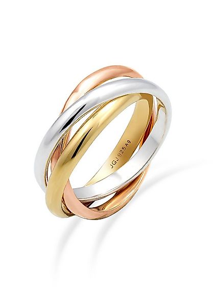 Elli Fingerring Wickelring Trio Trini Basic Schmuck Geschenk 925 Silber, Ri günstig online kaufen