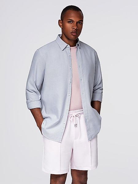 OMBRE Langarmhemd Elegantes Herrenhemd aus Oxford-Stoff günstig online kaufen
