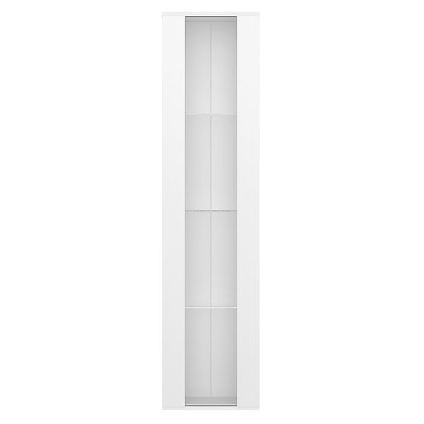 Multifunktionale Vitrine mit Glastrennwand, LED-Farbwechsellicht, 40x29x170 günstig online kaufen