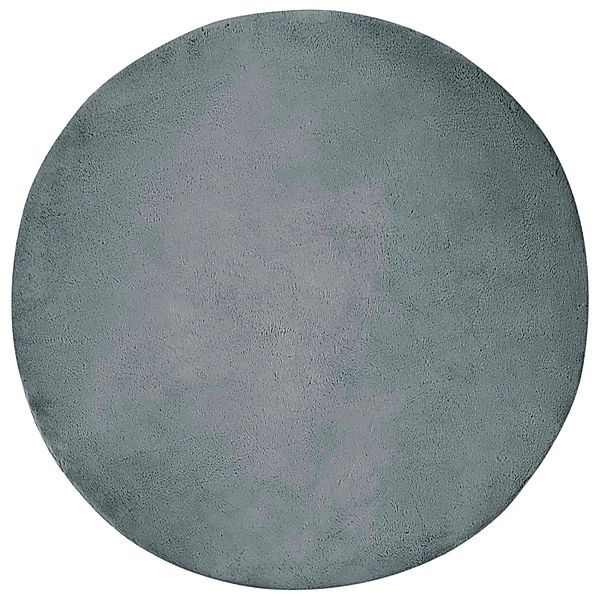 vidaXL Kunstfell Hasen Teppich Olite Anthrazit Ø 160 cm Polyester 42021780 günstig online kaufen