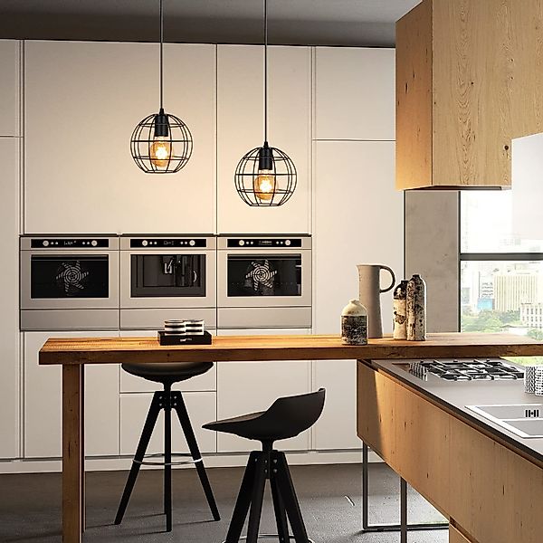 ZMH Pendelleuchte Esstisch Schwarz Retro höhenverstellbar günstig online kaufen