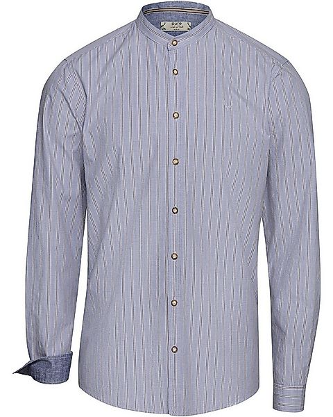 Pure Trachtenhemd Stehkragenhemd Slim Fit günstig online kaufen