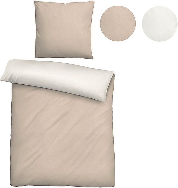 Biberna Kissenbezug Hermal Flanell mit Reißverschluss, günstig online kaufen