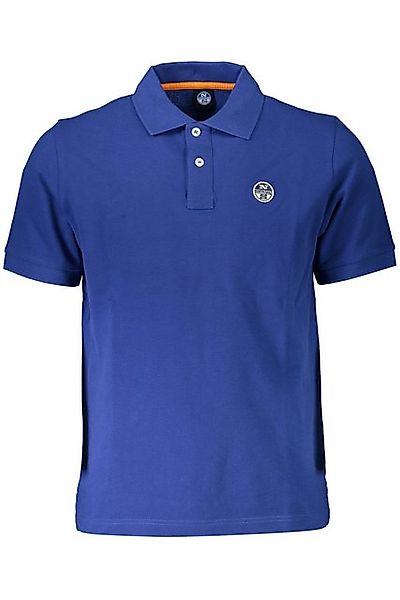 North Sails Poloshirt Herren Poloshirt Blau mit Applikation und Logo - günstig online kaufen