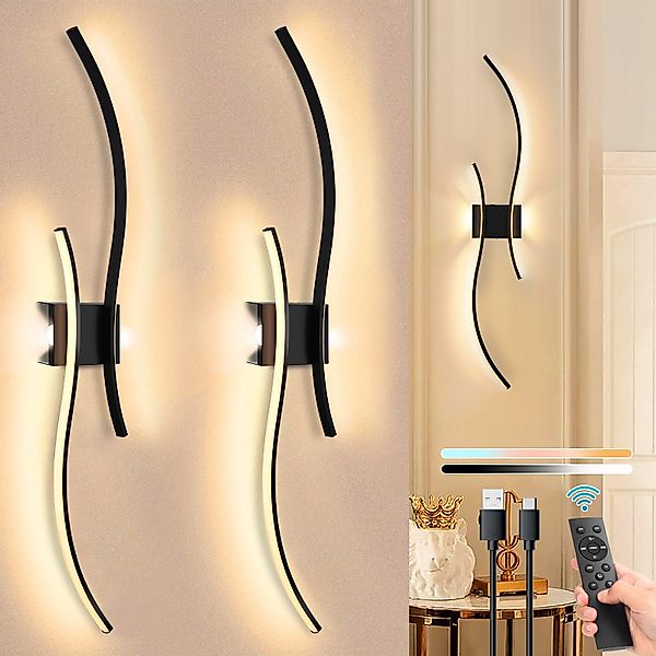 Rosnek Wandleuchte Innen LED Moderne Wandlampe günstig online kaufen