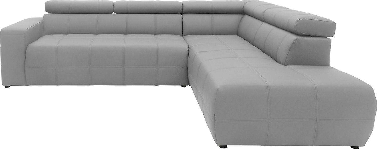 DOMO collection Ecksofa "Brandon L-Form, auch in Leder", inklusive Kopfteil günstig online kaufen