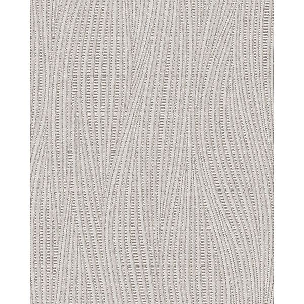 EDEM 82050BR56 Streifen Tapete geschwungene Linien glitzernd Grau Weiß 7,95 günstig online kaufen