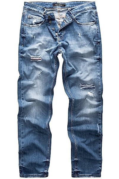REPUBLIX Straight-Jeans CONNOR Herren Regular Fit Destroyed Jeans günstig online kaufen