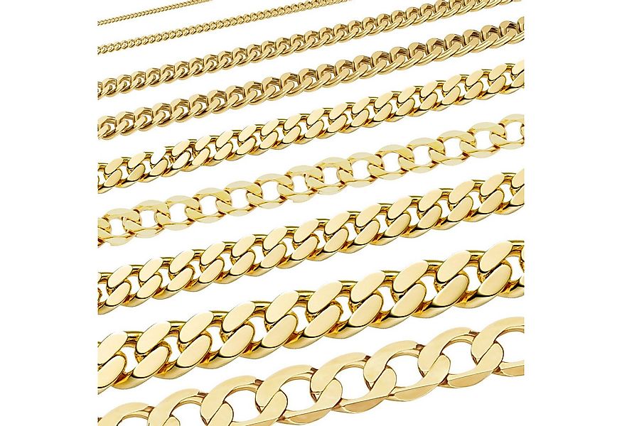 HOPLO Panzerkette Goldkette Panzerkette Länge 38cm - Breite 1,6mm - 333-8 K günstig online kaufen
