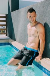 GUGGEN Mountain Badehose Badehose Herren Schnelltrocknende günstig online kaufen