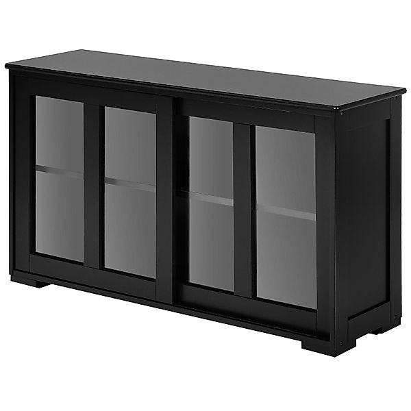 KOMFOTTEU Sideboard Küchenschrank Mehrzweckschrank, mit Schiebetüren günstig online kaufen
