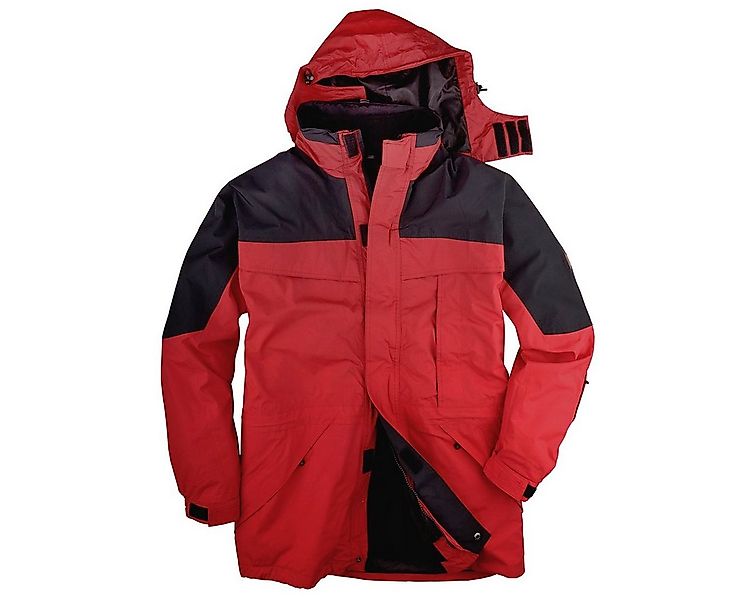 marc & mark Funktionsjacke Marc&Mark 3-in-1 Funktionsjacke Übergröße rot-sc günstig online kaufen