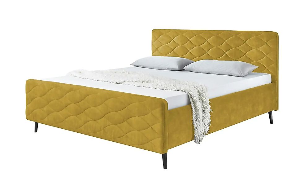 meinBett Polsterbettgestell  Mariano A ¦ gelb ¦ Maße (cm): B: 149 H: 108 Be günstig online kaufen