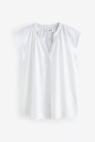 Next Blusentop Button-down-Hemd aus Leinengemisch (1-tlg) günstig online kaufen