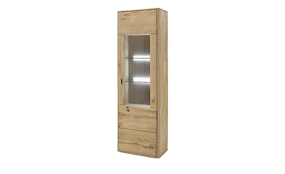 Woodford Vitrine  Rowa ¦ holzfarben ¦ Maße (cm): B: 66 H: 208 T: 38.0 Schrä günstig online kaufen