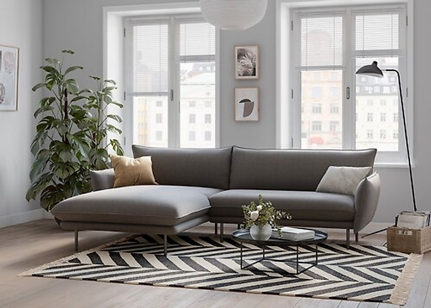 Home affaire Ecksofa »Stine L-Form« Besonderes Design durch Kissenoptik und günstig online kaufen