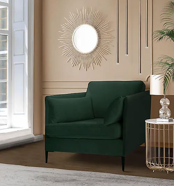 Home affaire Sessel »Light« inklusive loser Zierkissen, mit schmalen Armleh günstig online kaufen