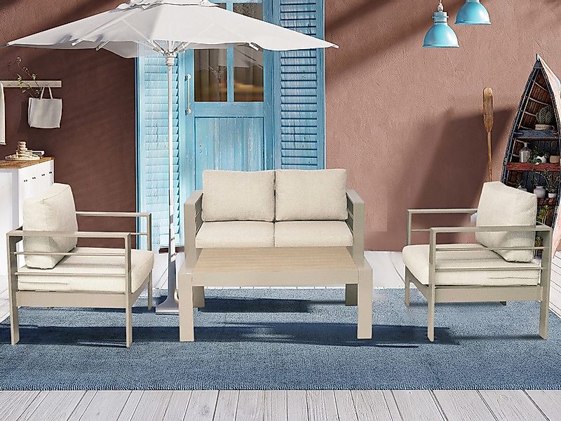 MeXo Gartenlounge-Set XXL Gartenmöbel Set Aluminium günstig online kaufen