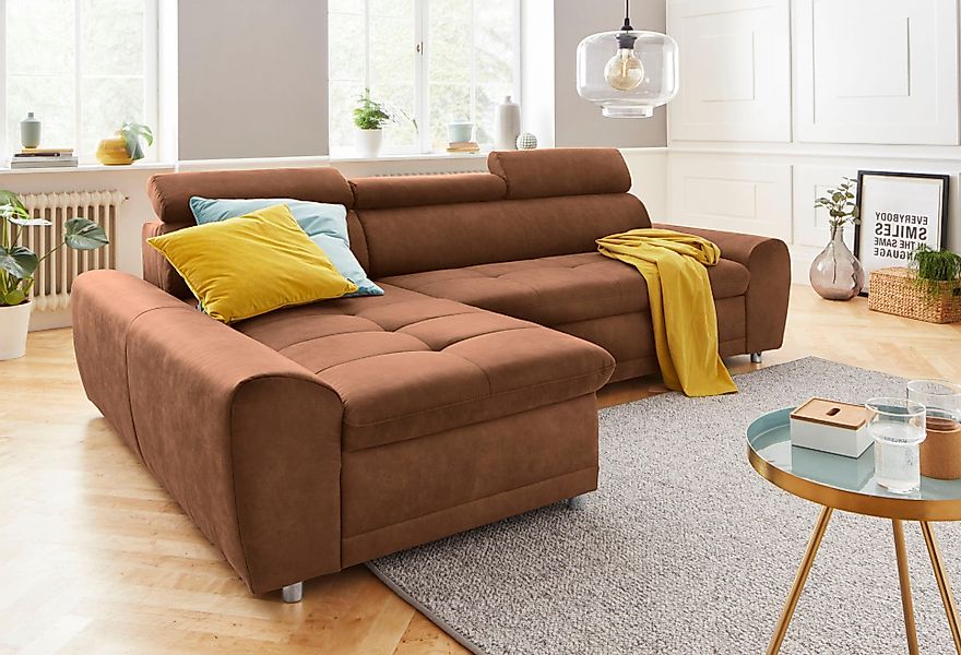sit&more Ecksofa Riva L-Form, inklusive Kopteilverstellung, günstig online kaufen