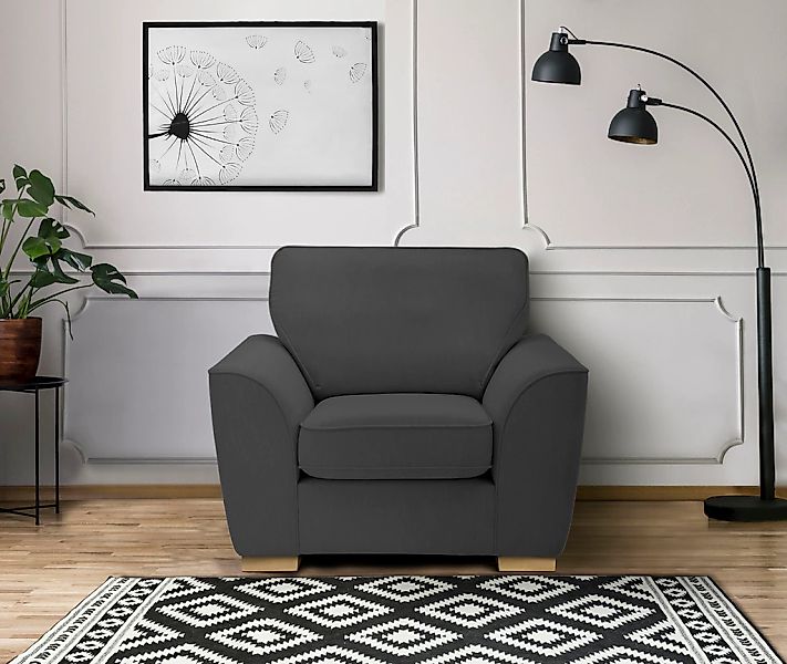 Home affaire Sessel "Savoy", gemütlicher Sessel,k in 2 Bezugsqualitäten günstig online kaufen
