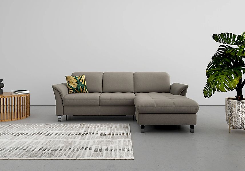 sit&more "Maggiore L-Form" wahlweise mit Kopfteilverstellung, Bettfunktion günstig online kaufen