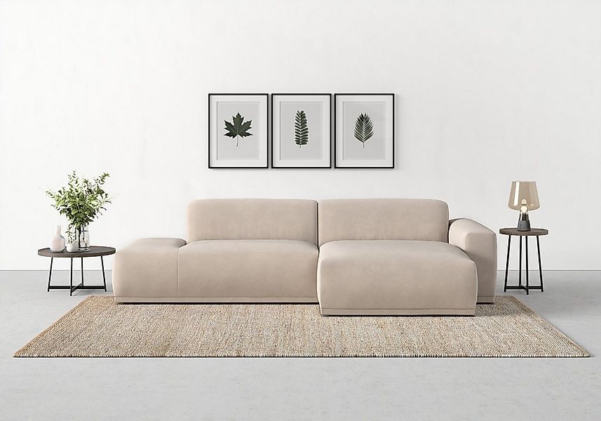 TRENDMANUFAKTUR Ecksofa Braga, mit hochwertigem Kaltschaum, L-Form, in Cord günstig online kaufen