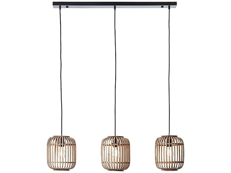 Brilliant Pendelleuchte Woodrow, ohne Leuchtmittel, Bambus Lampe, Nature-St günstig online kaufen