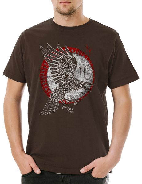 Urban Backwoods Print-Shirt Norse Raven Herren günstig online kaufen