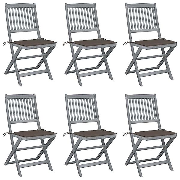 vidaXL Gartenstuhl Klappbare Gartenstühle 6 Stk. günstig online kaufen