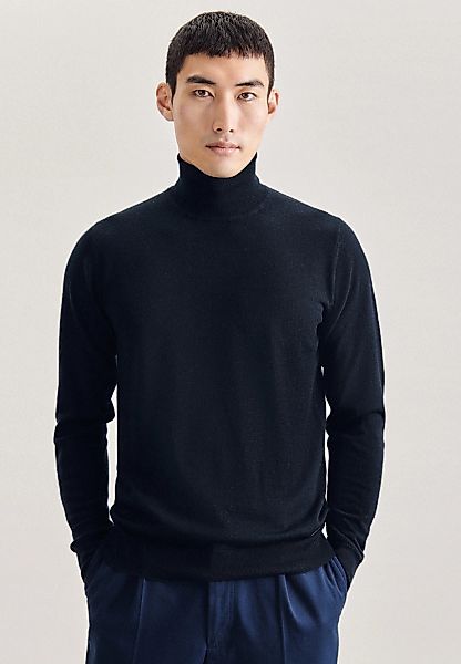 seidensticker Strickpullover "Schwarze Rose", Rundhals Uni günstig online kaufen