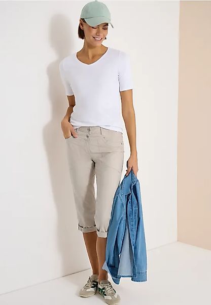 CECIL Mid Waist Casual Fit Hose mit Turn Up günstig online kaufen