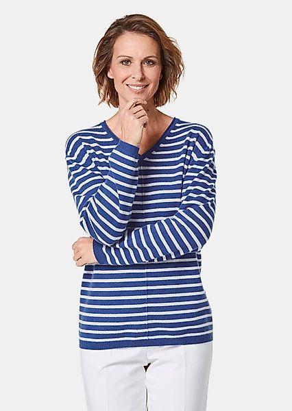 GOLDNER Strickpullover Kurzgröße: Kaschmirpullover mit V-Ausschnitt günstig online kaufen