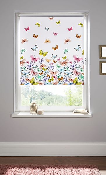 Seitenzugrollo Butterfly, Home affaire, verdunkelnd, ohne günstig online kaufen